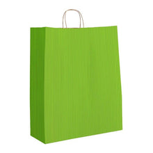 Load image into Gallery viewer, Box & Wrap - Samples - Varnish Stripe Color Bags: Sage Varnish Stripe - Matte Shopping Bags / 5-1/4 x 3-1/4 x 8-3/8" / Sample/1