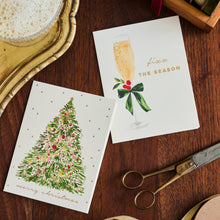 Load image into Gallery viewer, Abigail Jayne Design - Fizz the Season Holiday Greeting Card - Box Set of 6