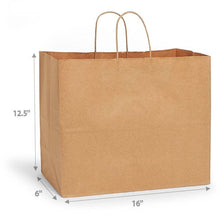 Load image into Gallery viewer, Nashville Wraps - Brown Kraft Paper Retail Shopping Bags: 250 Pack / Cub 8x4.75x10"