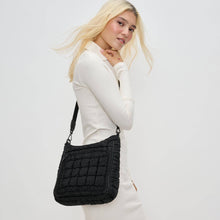 Load image into Gallery viewer, Sol and Selene - Aura - Quilted Nylon Puffer Crossbody: Black