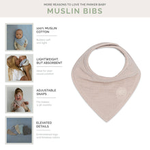 Load image into Gallery viewer, Parker Baby Co. - Stormy Muslin Bandana Bibs Set