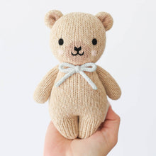 Load image into Gallery viewer, cuddle+kind - Baby honey bear- Blue Bow