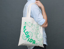 Load image into Gallery viewer, Maptote - Florida Grocery Tote