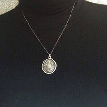 Load image into Gallery viewer, Plum and Posey - Compass Rose Wax Seal Necklace