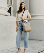 Load image into Gallery viewer, AALLYN - Jordan Bucket Bag - Tobacco/Silver