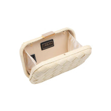 Load image into Gallery viewer, Urban Expressions - Addie Woven Straw Clutch: Ivory
