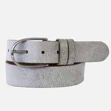 Load image into Gallery viewer, Amsterdam Heritage - Leather Belt Silver Buckle XS/S