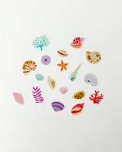 Load image into Gallery viewer, Girl of All Work - Seashells Jumble Washi Stickers