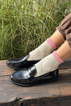 Load image into Gallery viewer, Le Bon Shoppe - Color Block Girlfriend Socks : Black Coffee