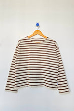 Load image into Gallery viewer, Le Bon Shoppe - Sailor Top: COFFEE STRIPE