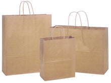 Load image into Gallery viewer, Nashville Wraps - Brown Kraft Paper Retail Shopping Bags: 100 Pack / Rose 5.5x3.25x8.375"