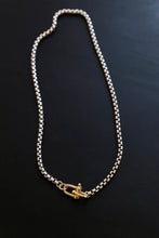 Load image into Gallery viewer, Katie Waltman Jewelry - SILVER NOVA ROUND BOX CHAIN NECKLACE