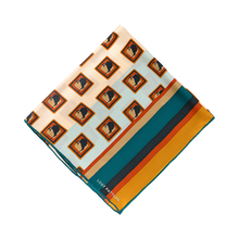 Load image into Gallery viewer, Lost Pattern Silk Bandana - Kiwi