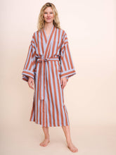 Load image into Gallery viewer, Bathen - Cabana Stripe Robe In Puff