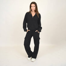 Load image into Gallery viewer, RD Style - HAIDELYN WAFFLE ZIP UP HOODIE