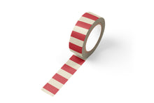 Load image into Gallery viewer, Ruff House Print Shop - Red Striped Washi Tape