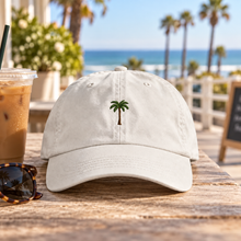 Load image into Gallery viewer, Coast Embroidery - Palm Tree Embroidered Hat