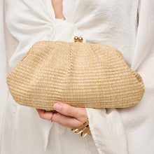 Load image into Gallery viewer, Urban Expressions - Triana Straw Frame Clutch - Natural