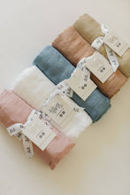 Load image into Gallery viewer, Lil North Co - Dusty Blue Muslin Single Swaddle