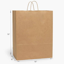 Load image into Gallery viewer, Nashville Wraps - Brown Kraft Paper Retail Shopping Bags: 250 Pack / Cub 8x4.75x10"