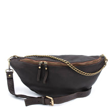 Load image into Gallery viewer, Bolsa Nova Handbags - Capri Leather Sling Bag: Mushroom