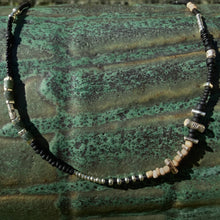 Load image into Gallery viewer, LoR - Black Core Beaded Necklace — 18 inch