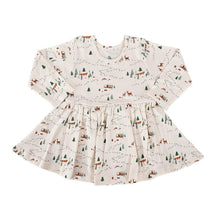 Load image into Gallery viewer, Finn + Emma - Long sleeve twirl dress- into the woods