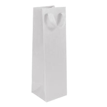 Load image into Gallery viewer, Box & Wrap - Manhattan Twill Ribbon Handle Bags: Wall Street White - Twill Ribbon Handle Gift Bag / 10 x 5 x 13" / Case/100