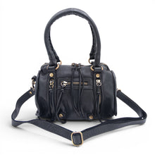 Load image into Gallery viewer, Bolsa Nova Handbags - Small Leather Pocket Satchel w/removeable strap: Cognac