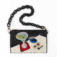 Load image into Gallery viewer, INK + ALLOY - Elenor Martini + Caviar Beaded Bag