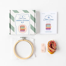 Load image into Gallery viewer, Cotton Clara - Sardines Cross Stitch Kit
