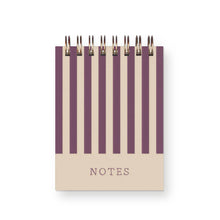 Load image into Gallery viewer, Ruff House Print Shop - Notes Stripe Mini Jotter Notebook