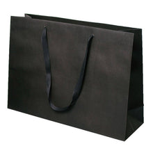 Load image into Gallery viewer, Box & Wrap - Manhattan Twill Ribbon Handle Bags: Wall Street White - Twill Ribbon Handle Gift Bag / 10 x 5 x 13" / Case/100