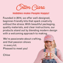 Load image into Gallery viewer, Cotton Clara - I Love Cats Cross Stitch Kit