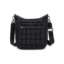 Load image into Gallery viewer, Sol and Selene - Aura - Quilted Nylon Puffer Crossbody: Black