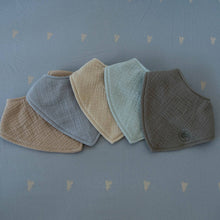 Load image into Gallery viewer, Parker Baby Co. - Stormy Muslin Bandana Bibs Set