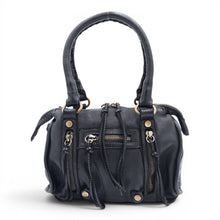 Load image into Gallery viewer, Bolsa Nova Handbags - Small Leather Pocket Satchel w/removeable strap: Cognac