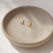 Load image into Gallery viewer, Token Jewelry - Tiny Moon Studs I Ready to Ship Earrings: Sterling Silver