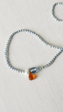 Load image into Gallery viewer, recycled lovers - 024 - Glass and Shell Necklace: Length 16"