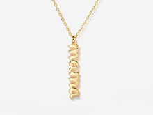 Load image into Gallery viewer, Little Sky Stone - Mama Script Necklace