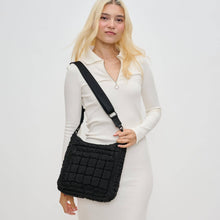 Load image into Gallery viewer, Sol and Selene - Aura - Quilted Nylon Puffer Crossbody: Black