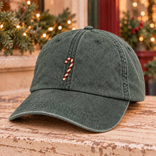 Load image into Gallery viewer, Coast Embroidery - Candy Cane Embroidered Hat