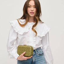Load image into Gallery viewer, Urban Expressions - Addie Woven Straw Clutch: Ivory