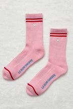 Load image into Gallery viewer, Le Bon Shoppe - Embroidered Heart Boyfriend Socks