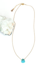 Load image into Gallery viewer, Mickey Lynn - Turquoise Dash Necklace: STANDARD 16-18"