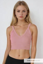 Load image into Gallery viewer, NIKIBIKI - NS8120 - Ribbed V-Neck Bra Top: 2248 Mulberry