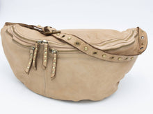 Load image into Gallery viewer, Bolsa Nova Handbags - Bella Large Leather Sling Bag: Mushroom