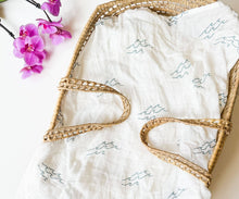 Load image into Gallery viewer, Coca + B. - Surfer Wave Organic Bamboo Swaddle