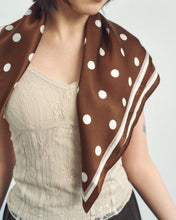 Load image into Gallery viewer, Lost Pattern Silk Scarf - Retro Polka
