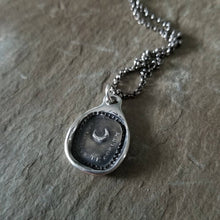 Load image into Gallery viewer, Plum and Posey - Moon Wax Seal Necklace